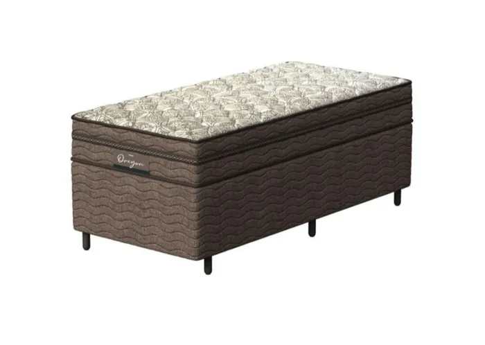 Cama box solteiro Probel Oregon com Euro Pillow e Molas Prolastic
