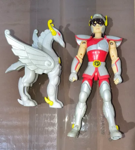 Boneco cavaleiros do zodíaco Seiya de Pegasus original da Bandai