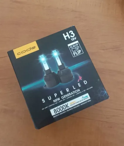 Kit Super Led Code H3, nova geração 8000k