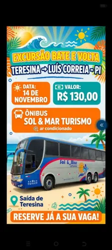 Vamos viaja apenas 130 reais entrada 50 %