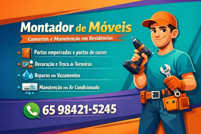 Montador de móveis e manutenção residêncial