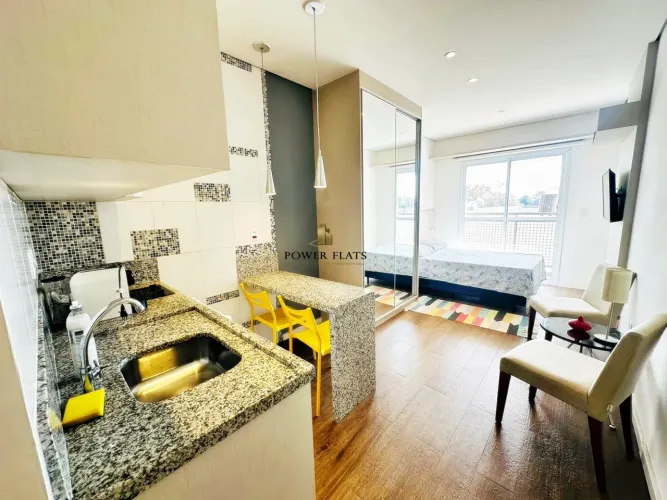 Apartamento Mobiliado para Aluguel na Granja Viana Cotia | 1 Dorm | 30m²