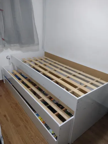 Tricama para colchão 88 x 188 cm Dublin Multimóveis FG0739 Branca