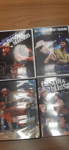 (Lote) DVDs Edson e Hudson Na Arena Ao Vivo Galera Coração Na Moda do Brasil Despedida