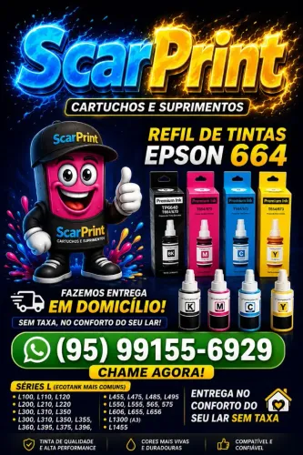 Refil de tintas Epson modelo l200 l355 l396 e cia entrega sem taxa 