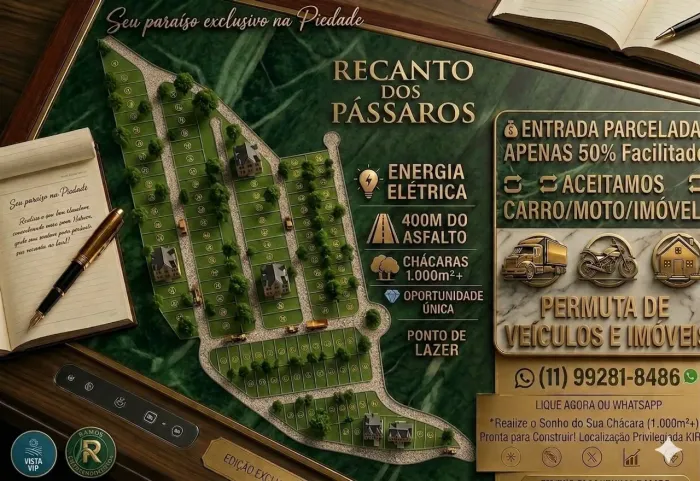 Chácaras em Piedade SP.