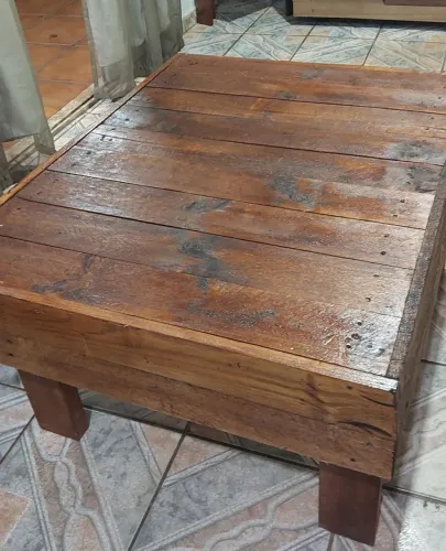 Mesa de Centro Rústica Artesanal