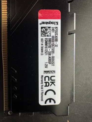 Kingston Fury DDR5, 32GB, 5200MHz