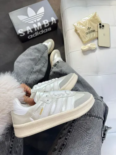 Tênis Adidas Samba XLG prime , pérola, numeração do 34 ao 39