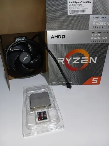 Processador AMD Ryzen 5 4600G (Vídeo Integrado VEGA 7 ) - Na Caixa c/ Cooler