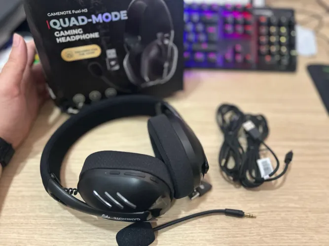 Headset Gamer Havit Fuxi-H3 Quad-Mode Preto