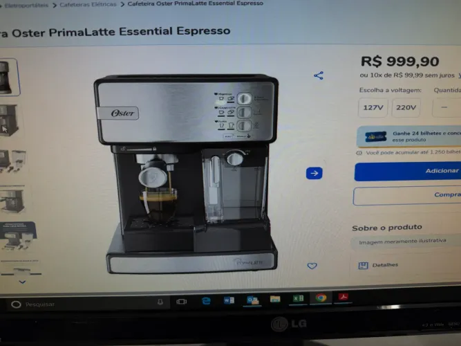 Cafeteira Oster expresso - usada