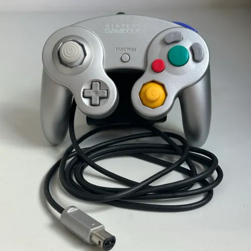 Controle Nintendo GameCube Platinum Prata Original Usado