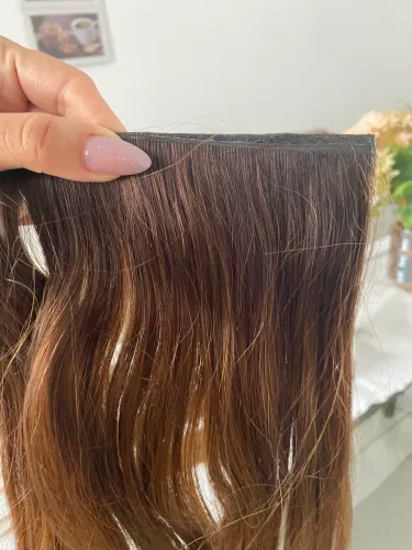 Vendo mega hair na cor chocolate tamanho 55cm