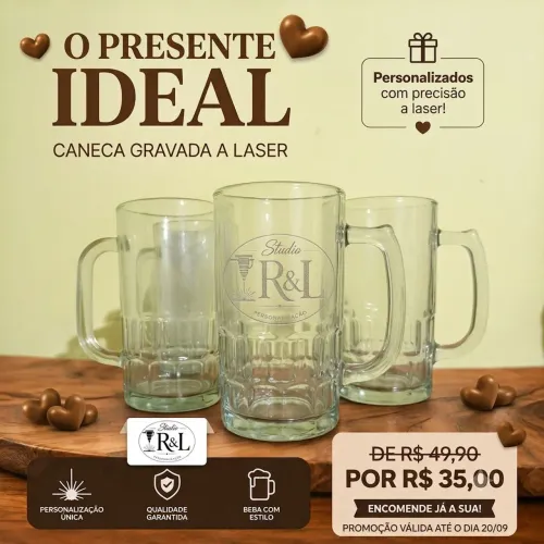 Caneca com gravação a Laser