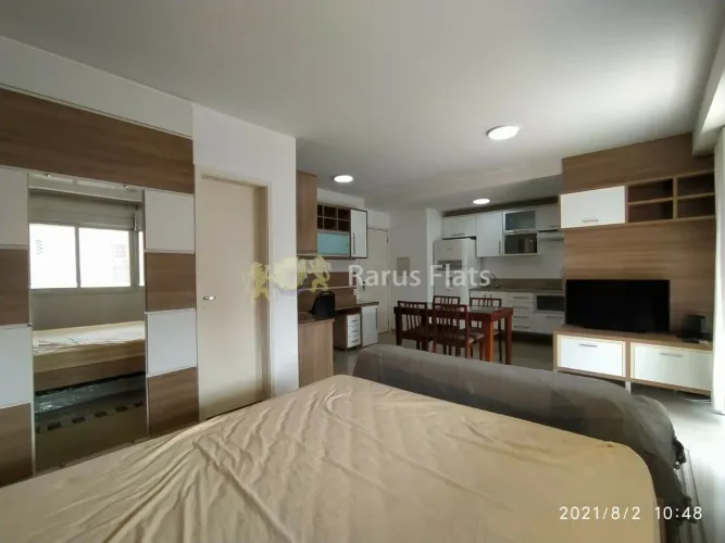 Flat para alugar no Brooklin - Edifício Mandarim - Cód. VGI17428