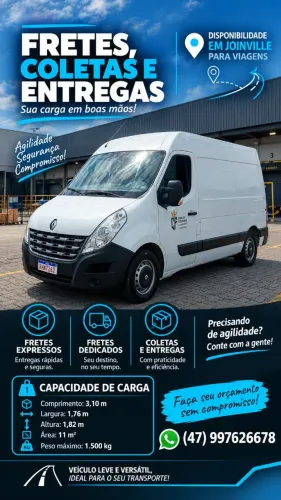 Fretes, coletas e entregas