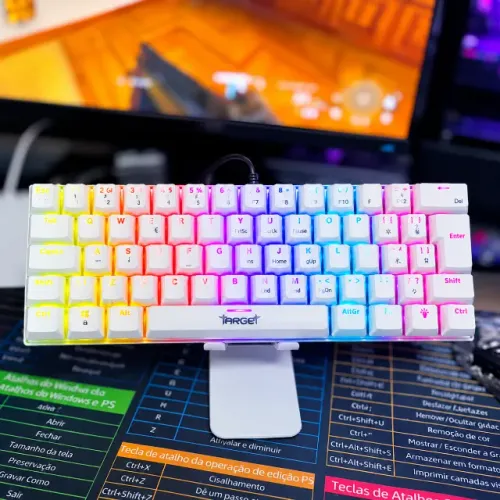 Teclado Mecânico Gamer Usb Com Led