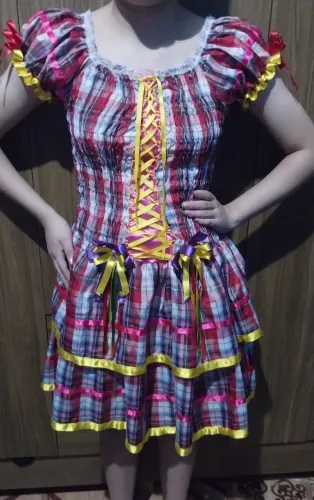Vestido junino infantil 