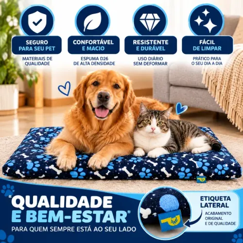 Caminha Pet Colchonete Slim G Azul 70x60cm Pipo