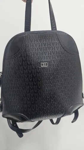 Mochila Victor Hugo original, em couro legítimo, 30 centímetros