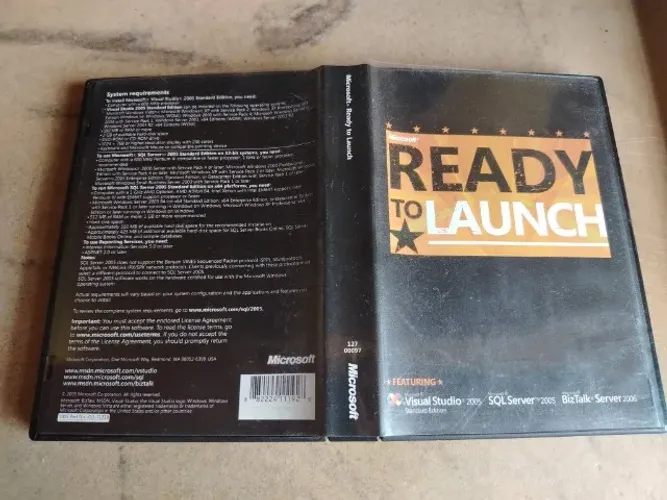 Microsoft Ready to Launch Visual Studio SQL Server BizTalk 2005 4 Discos Softwares Antigos
