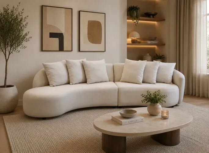 Sofá Orgânico 3,00m 21x de 289,00 FRETE GRÁTIS TAUBATÉ