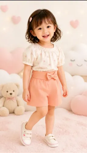 KIT COM 3 SHORTS BERMUDINHA COM LAÇO 