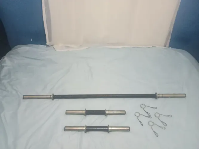 Kit barras de musculação