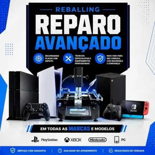 Conserto de ps4 e ps5