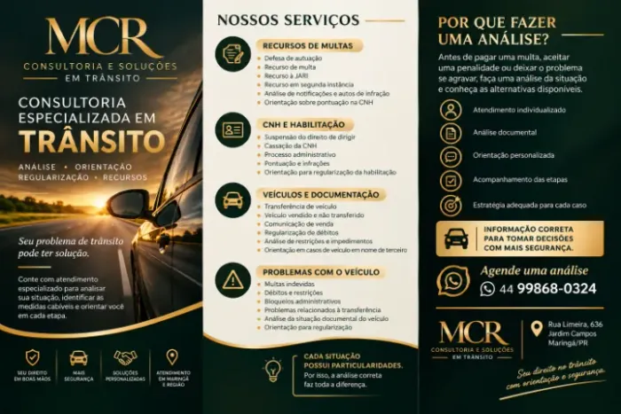Recursos de multas de trânsito, suspensão e cassação de CNH, recusa do teste do bafômetro