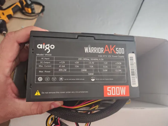 Fonte Aigo  Warrior 500w 