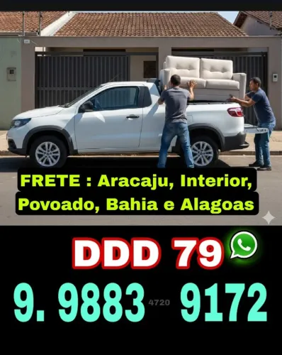 Frete,, Carretos - Aracaju, Interior, Povoados, Bahia, Alagoas