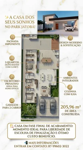 Casa no Condomínio Park Jatobá 