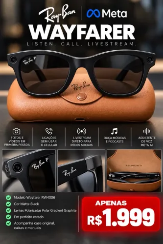Oportunidade Oculos Ray Ban meta