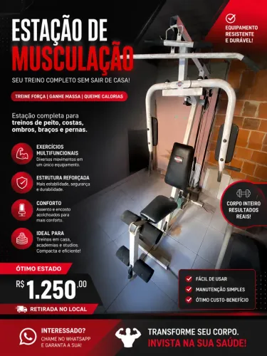 Estação de musculação