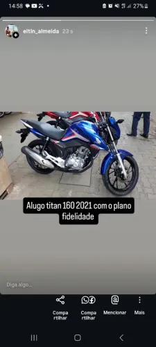 Aluguel/locação de moto
