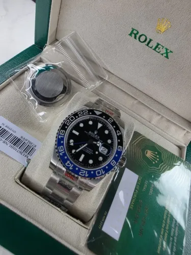 Relogio Rolex NOVO GMT Batmann Automatico + Cartão NFC + Caixa