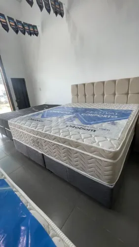 CAMA SUPER KING ORTOBOM MOLAS ENSACADAS