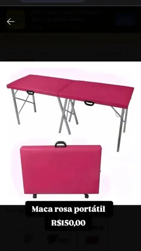Maca móvel rosa