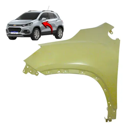 Paralama Chevrolet Tracker 2017 2018 2019 Lado Esquerdo Novo Cinza Esquerdo