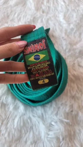 Faixa verde de artes marciais tamanho 4 da marca Shiroi