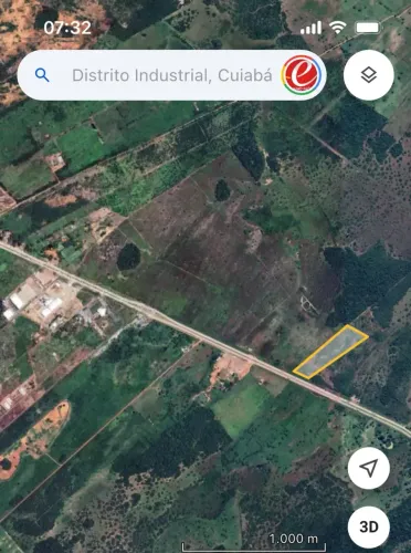 Area c/ 50.000m2, frente p/ BR-364, Região do Distrito Industrial, Cuiabá-MT