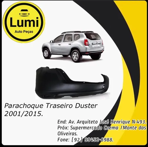 Parachoque Traseiro Renault Duster 2011 a 2015 - NOVO!!