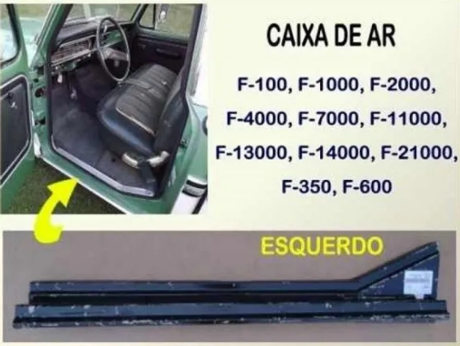 Caixa Ar F-100 F-1000 72 à 92 Esquerdo
