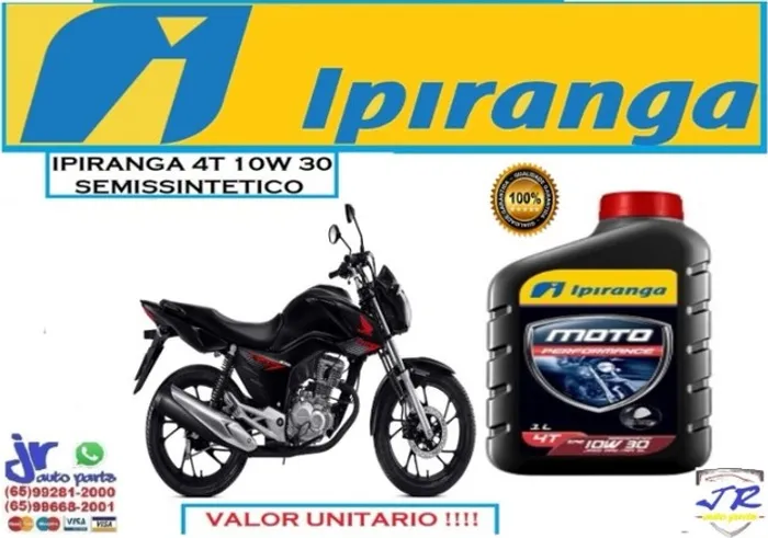 Oleo Ipiranga Moto 4T 10W30 Fan 2021