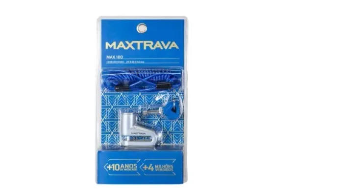 Cadeado A Disco Freio Para Moto Tranca Trava Roda Anti Furto