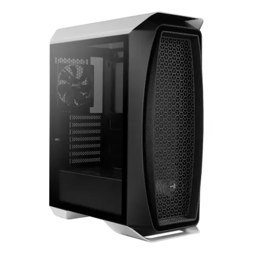 Gabinete Gamer Aerocool Aero One White *Com 1 Fan Sem Led* - WZetta