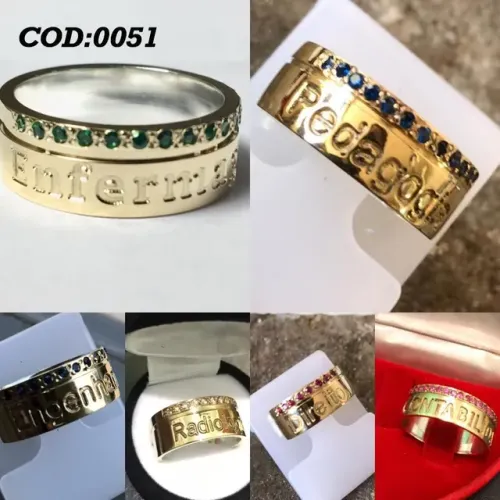 Anéis formatura garantia permanente