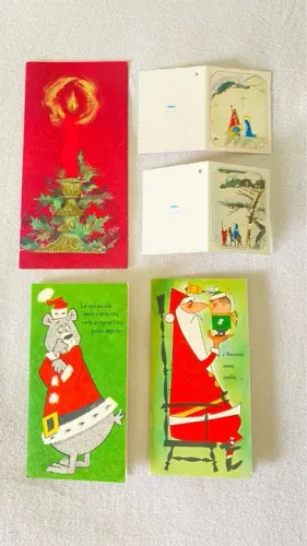 Lote! Cartões de Natal, Antigos.